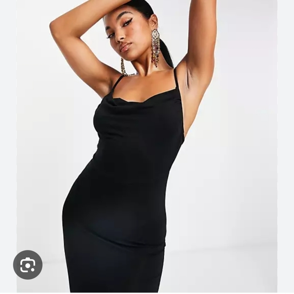 ASOS cowl neck midi dress